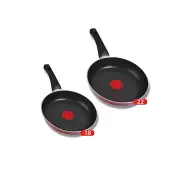 2 Tefal Minute Fry Pan Set 18, 22 Cm Non Stick Long Lasting Coated In France