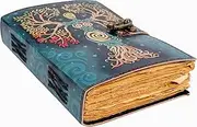 Blank Spell Book Of Shadows Journal With Lock Clasp Prop Vintage Handmade Leather Diary Embossed Prayer Pagan Antique Witchcraft Supplies Wiccan Notebook Daily 7 X 5 Inches (7 x 5)