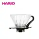 《HARIO》V60黑色01玻璃濾杯 VDG-01B 1~2杯