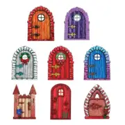 Home WoodlandsFairy Garden Ornaments Elf Door Art Statues Decoration
