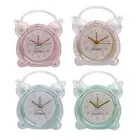 Children's Bedroom Silent Quartz Alarm Clock with Night Light and Low Volume