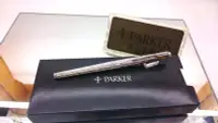 在飛比找Yahoo!奇摩拍賣優惠-派克Parker180法國銀流包銀14K雙面筆尖鋼筆