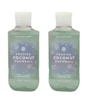 2 Bath and Body Works FROSTED COCONUT SNOWBALL Shower Gel Body Wash 10 fl oz