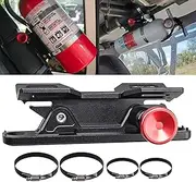 Samman Fire Extinguisher Mount Bracket, Aluminum UTV Quick Release Fire Extinguisher Holder Compatible with Jeep Wrangler JK Polaris Ranger Cam-Am X3