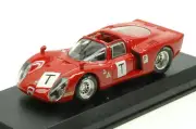 Model Car Scale 1:43 Best Model alfa romeo 33.2 le Mans Test Bianchi-Z
