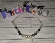 Brand New 3 pc jewelry lot White Bangle Trendy Faux Pearl Set Bracelet Earri M19