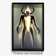 Pixel Art Poster - Sharp Grotesque (8 Bit Psychedelic Trippy Video Game Print)