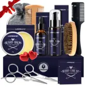 Beard Care Gifts Kit for Men, Beard Mustache Grooming Kit-Beard Balm, Beard W...