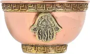 Hand of Compassion/Hamsa Hand Copper Offering Bowl 3" - Great for Altar & Ritual