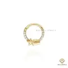 Milani 14K Gold Septum Daith Piercing, Lab Grown Diamond, Women Nose Ring