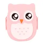 HG Plastic Portable Cartoon Owl Lunch Box Food Safe Microwave Storage Container