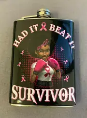 Had it Beat it Survivor 8oz Stainless Steel Flask Drinking Whiskey Liquor
