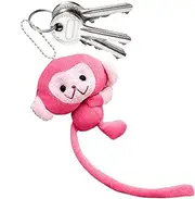 Keychain - keyrring | Cute Cartoon Monkey Keychain Plush Stuffed Soft Animal Toy for Backpack Boys Purse Bag Decorative Accessory for Children, Car Keys
