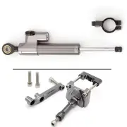 FXCNC CNC Damper Mounting Bracket Kit For NINJA 250R EX250 08 09 10 11 12 Gray