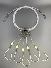 Deep Drop Rig - Glow Beads - Mustad 39960 Hooks You Choose Size