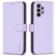 BINFEN COLOR BF17 Leather Case for Samsung Galaxy A32 4G (EU Version) Stand Wallet Cell Phone Cover