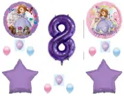 Sofia The First 8th Birthday balloons Decoration Princess Purple
