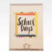 RHICREATIVE Kids School Days Record Book Journal Keepsake Photo Album Scrapbook