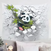 Sweet Panda Puppy Tapestry