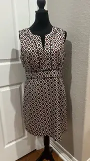 $99 BANANA REPUBLIC Sleevless DRESS With Pockets Size 12P made in Philippines
