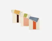 Martens And Martens Multicolor Guest Towels 11”x19” Set Of 3 Organic Cotton