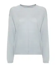 virgin-wool sweater M light blue