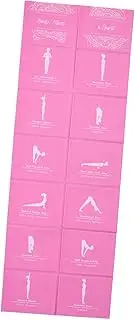 Parliky Tpe Yoga Mat for Women Collapsible Slip Fitness Cushion Lightweight Portable Exercise Mat for Includes Carry Bag Durable Odorless