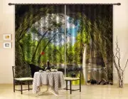 3D Cave Water70 Blockout Photo Curtain Print Curtains Drapes Fabric Window AU