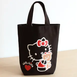 【滿99出貨】🐱水桶型帆布包 日系 手提包 hello kitty 高檔帆布包 凱蒂貓 便當包 手提袋 休閒包 飯盒袋