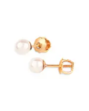 Bloomingdale's Fine Collection Cultured Pearl Stud Earrings in 14K Yellow Gold