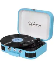 Record Vinyl Player And Bluetooth Speaker Plays All Record Sizes BRAND NEW