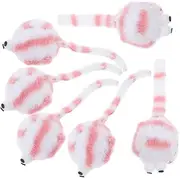 ORFOFE Cute Plush Mouse Toys for Cats 6 Pack Kitten Teething Toys Real Catnip for Indoor Play