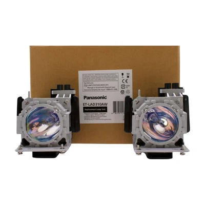 Lamp & Housing TwinPack for The Panasonic PT-DW90XE Projector - 1 Year Warranty