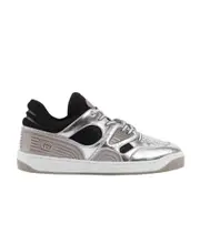 Basket metallic-leather sneakers 35,37,41 Gray