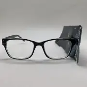 E309 Foster Grant Reading Glasses Tristan Black +1.25 READERS