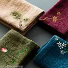 Chinese Tea Towel Cotton & Linen Towel Absorbent Flower Printing Cleaning Cloth