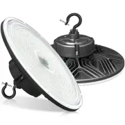 150W UFO-LED-High-Bay-Light, UL & DLC Listed 5000K Daylight 21000LM, 0-10V Di...