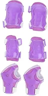 SUPVOX Protective Gear Dirt Bike Helmet Car Seat Hoverboard for Skating Scooter Hockey Helmet er Shoes Accessories er Skates Pads Wrist Guards Kit Pink