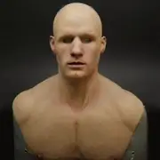 unbrand Latex Realistic Mans Face Cover Mask Male Disguise Halloween Party Props_y Bald Head 1