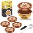 VIVI SKY Reusable Coffee Capsule Lids Work with Silicon Vertuoline Lids- 5PCS