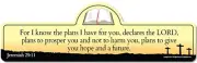 Jeremiah 29:11 Bible Verse Sign | for I Know The Plans I Have for You, declar...