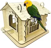 Bird Houses for Outside | Wooden Safe Bird Houses,Rustic Natural Backyard Birding Supplies for Garden Tree Balcony Deck Patio Yard Park