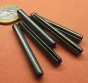 Steel Slotted Roll Spring Pin, 3/16" Dia x 1.625" Length, 100 pcs