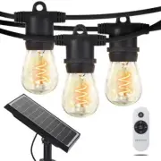 Brightech String 12Light Outdoor Solar 4W Led+Remote Control FilamentBulb Spiral