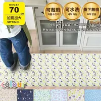 在飛比找momo購物網優惠-【ONE HOUSE】防滑地墊 韓風吸濕防滑地貼(50x70