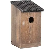 Hanging Wooden Bird House DIY Breeding Parrots Bird Nesting Box for Outdoor Garden Decoration for Dove Finch Wren Sparrow Hummingbird