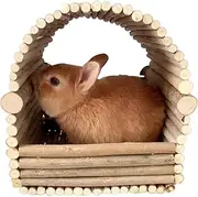 Hiding Place Hamster House Teeth Grinding Animal Rest and Play House for Indoor Rabbits Chinchillas, Hamsters and Guinea Pigs, Hide Hutch