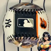Aaron Judge Gunnar Henderson Yankees Orioles Series 2025 Souvenir Baseball Ball