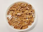 100x - LEGO Medium Nougat Plate 1 x 2 (3023) new