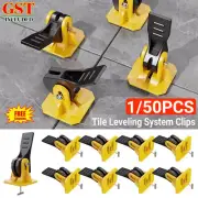 1-50x Tile Leveling System Clips Levelling Spacer Tiling Tool Floor Wall Wrench